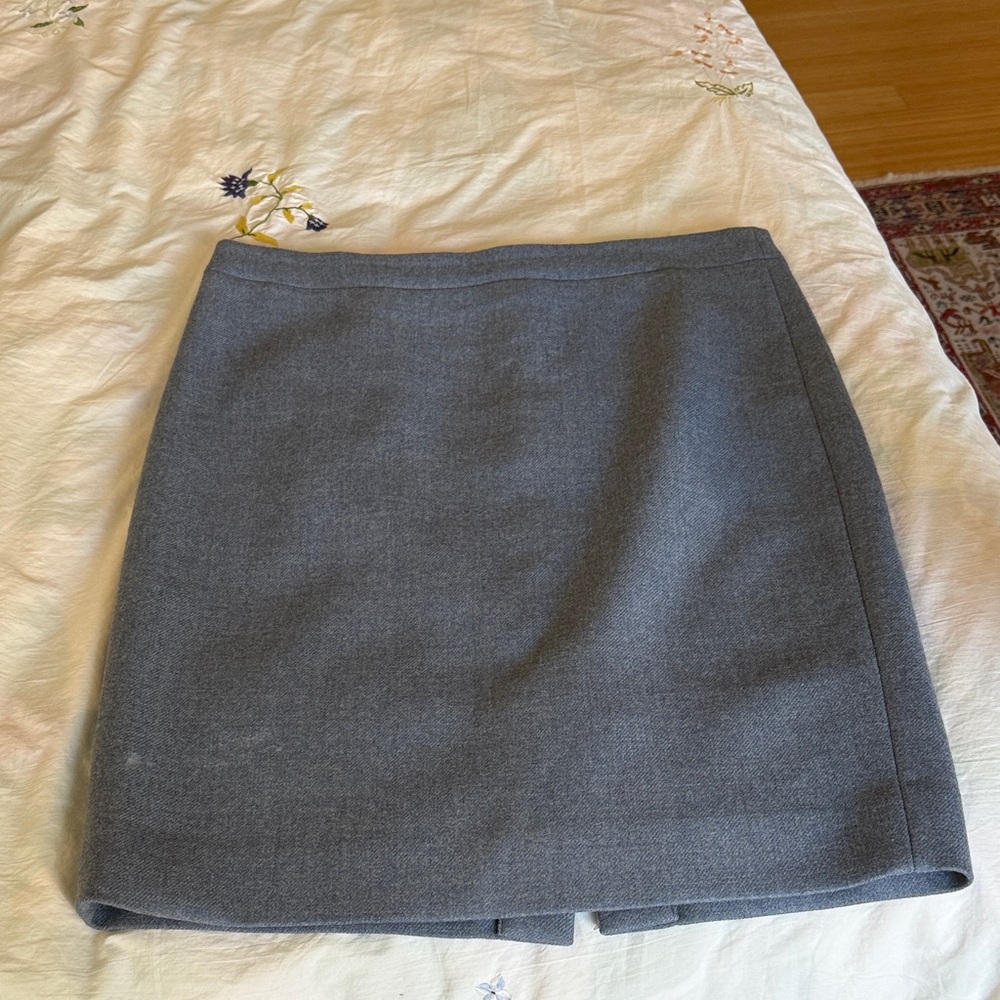 J. Crew 100% wool light blue No. 2 pencil skirt 10P